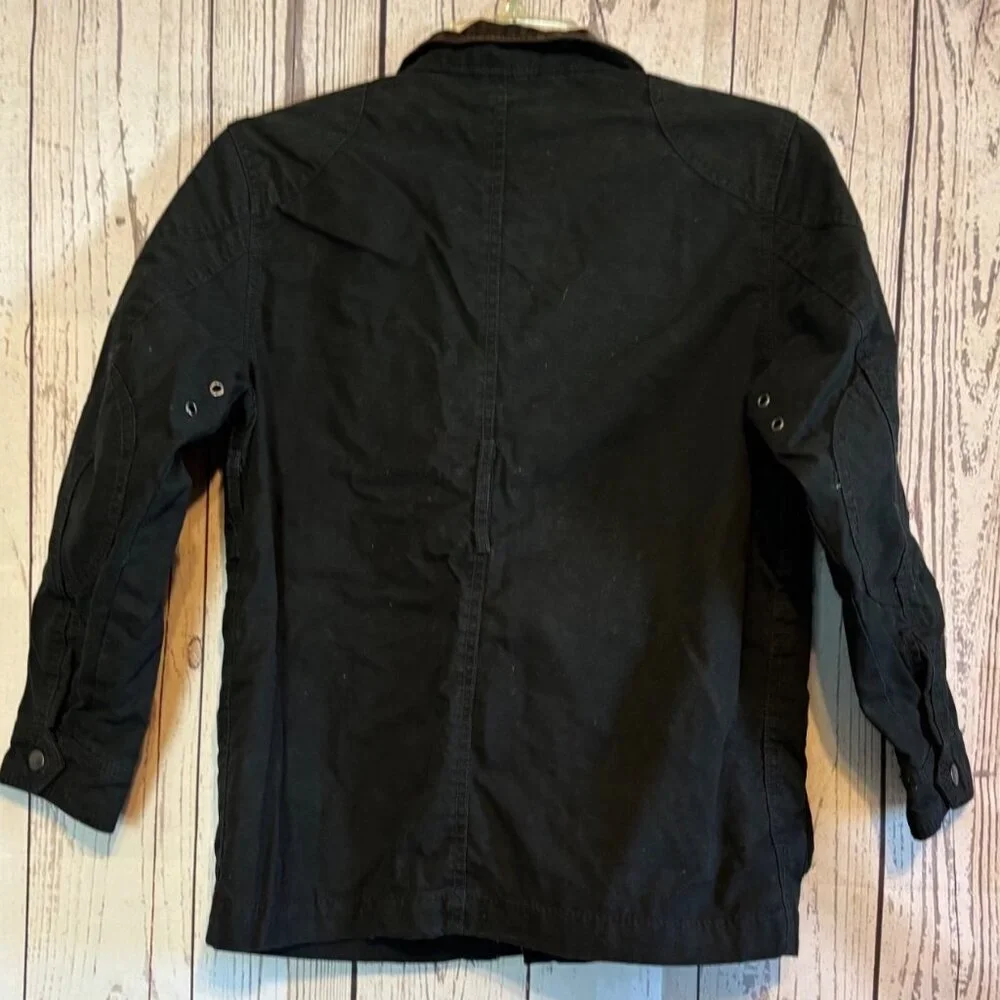 GapKids Black Cotton With Brown Corduroy Collar Medium Weight Size Kids 8